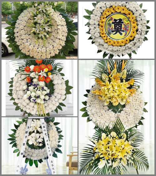 安徽黄山市休宁县万安镇花圈速递